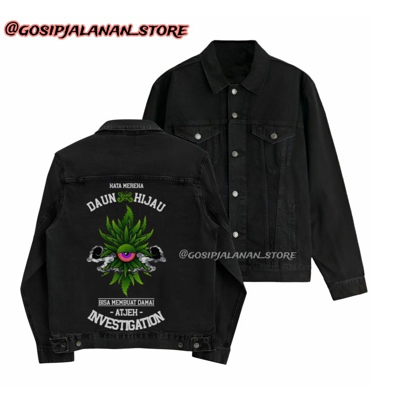 JAKET JEANS DENIM SLANK SLANKERS ORIGINAL//DAUN HIJAU SLANK//JAKET PRIA WANITA//JAKET HODIE SWEETER