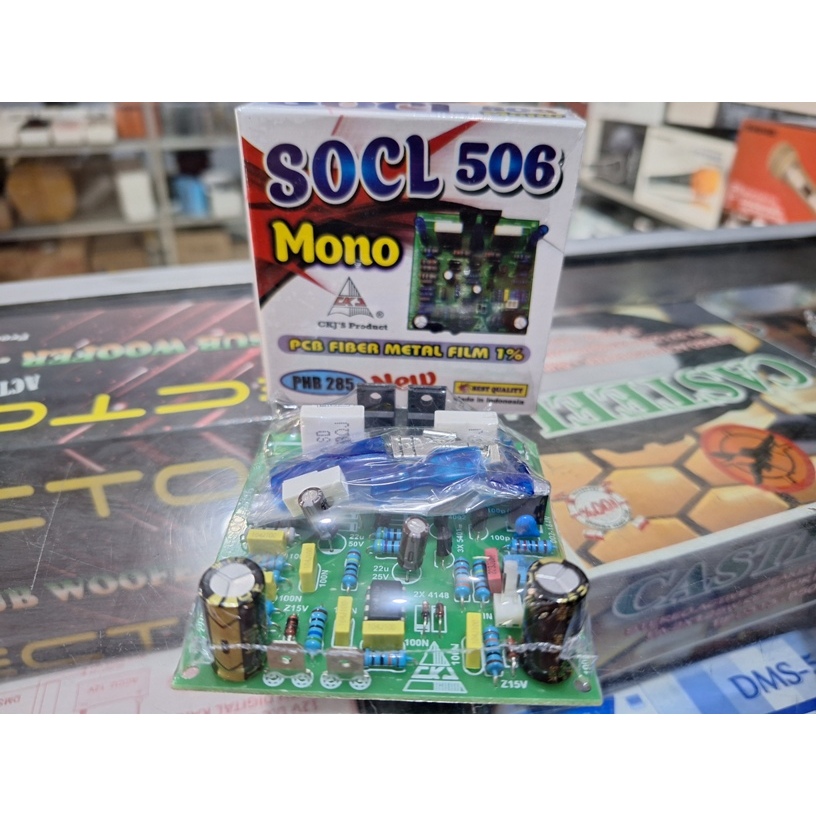 POWER DRIVER KIT SOCL 506 PCB FIBER 500W SUARA MANTAP CKJ PHB 285 NEW