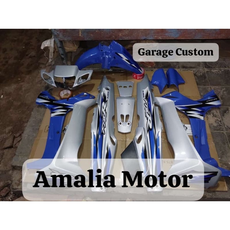 cover body bodi set yamaha fiz r milenium biru body yamaha fiz r milenium warna biru