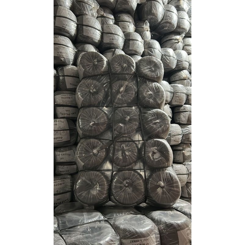 

Tali Rafia Hitam 1kg / Tali Plastik Hitam