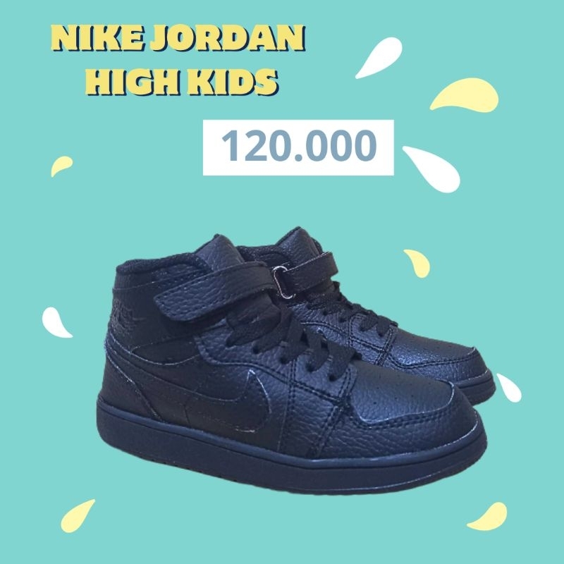 Sepatu Anak Nike Jordan High Sepatu Sekolah Laki-Laki Dan Perempuan