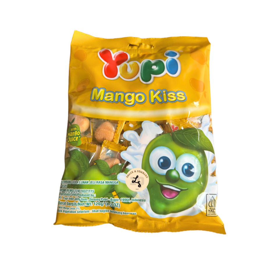 

☈➸❋✦ Permen Yupi Strawberry Kiss/Fruitty Puff/Mango Kiss 1 Bungkus 120gr