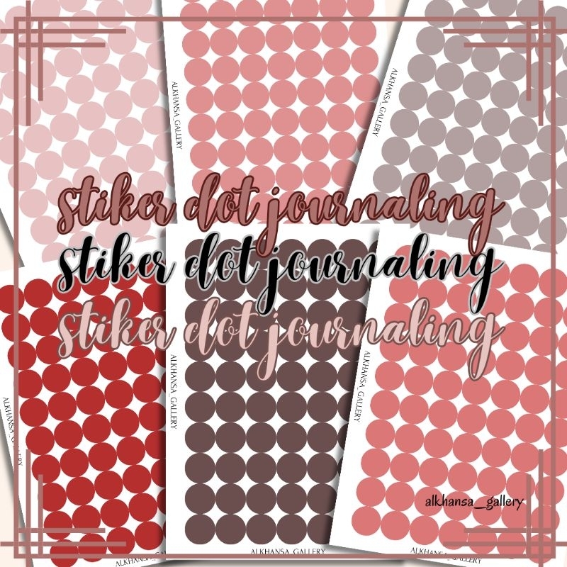 

Stiker bulat hiasan journal | stiker journaling | stiker scrapbook | stiker aesthethic journaling | stiker dot jounaling