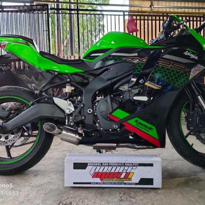 Knalpot standar racing Zx25r (suara ngebas soft) for zx25r (pnp)