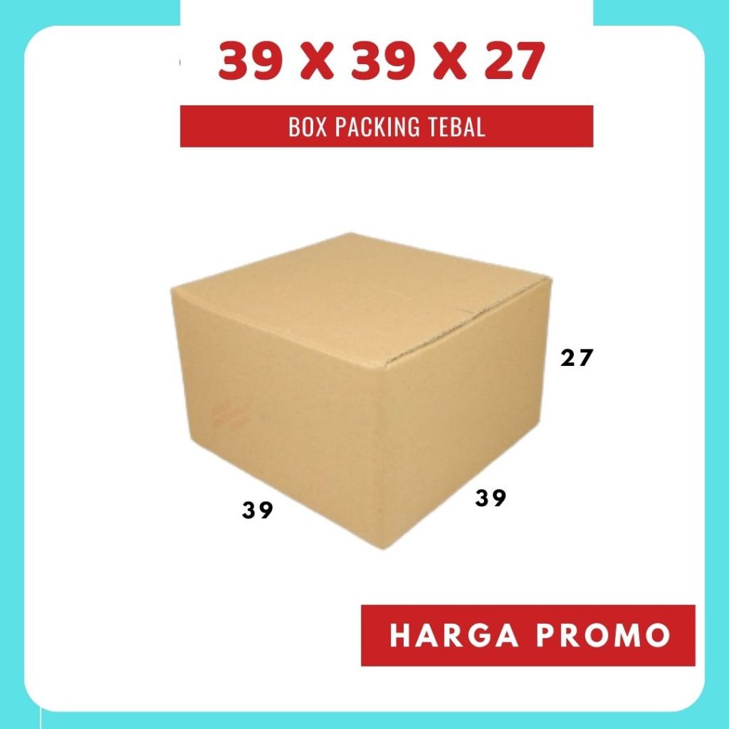 

Kardus 39x39x27 A1 box dus packing kotak kemasan karton pizza souvenir hampers sparepart minyak wangi kosmetik