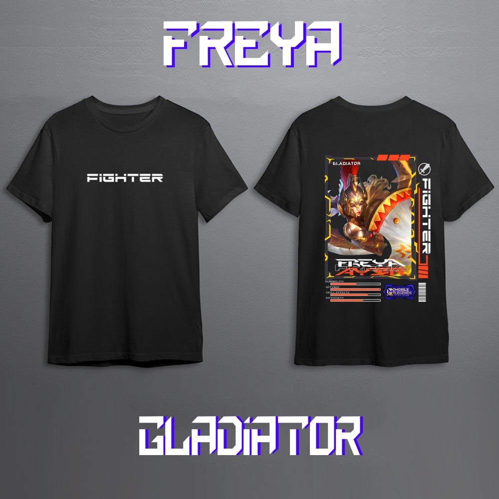 Kaos Pria Mobile Legend Hero Freya Skin Keren//Kaos Mobile Legend//Kaos ML//Kaos Skin Freya