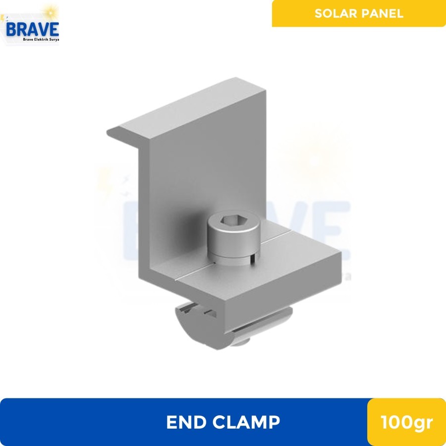 Mounting Solar PV / Solar Module / Panel Surya - End Clamp - 35/40mm