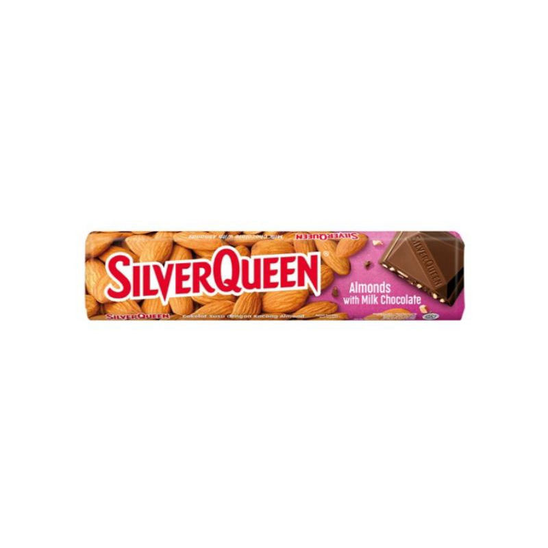 

SILVERQUEEN 58gr COKLAT ALMOND MILK