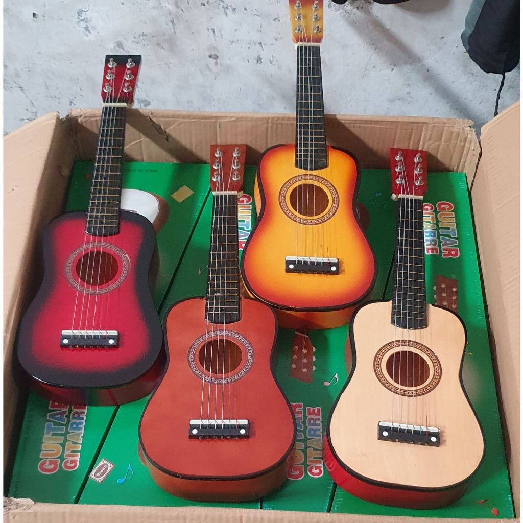 NEW GITAR /GUITAR MINI AKUSTIK SENAR 6 KECIL