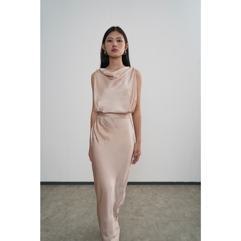 PAFON Neva Dress - Champagne