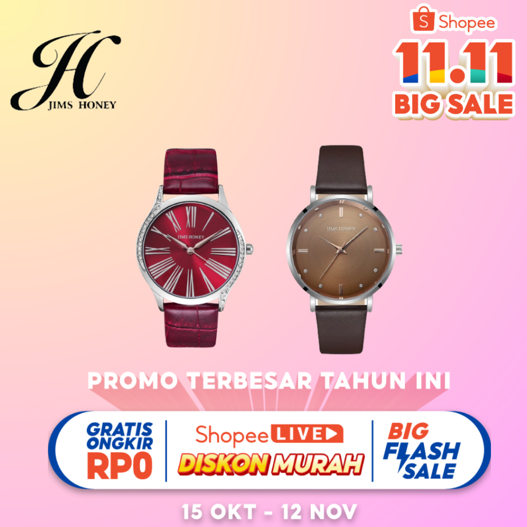 PROMO Jam Tangan wanita jims honey Anniversary original 8188 8123 8125 plus jimshoney antiair cod