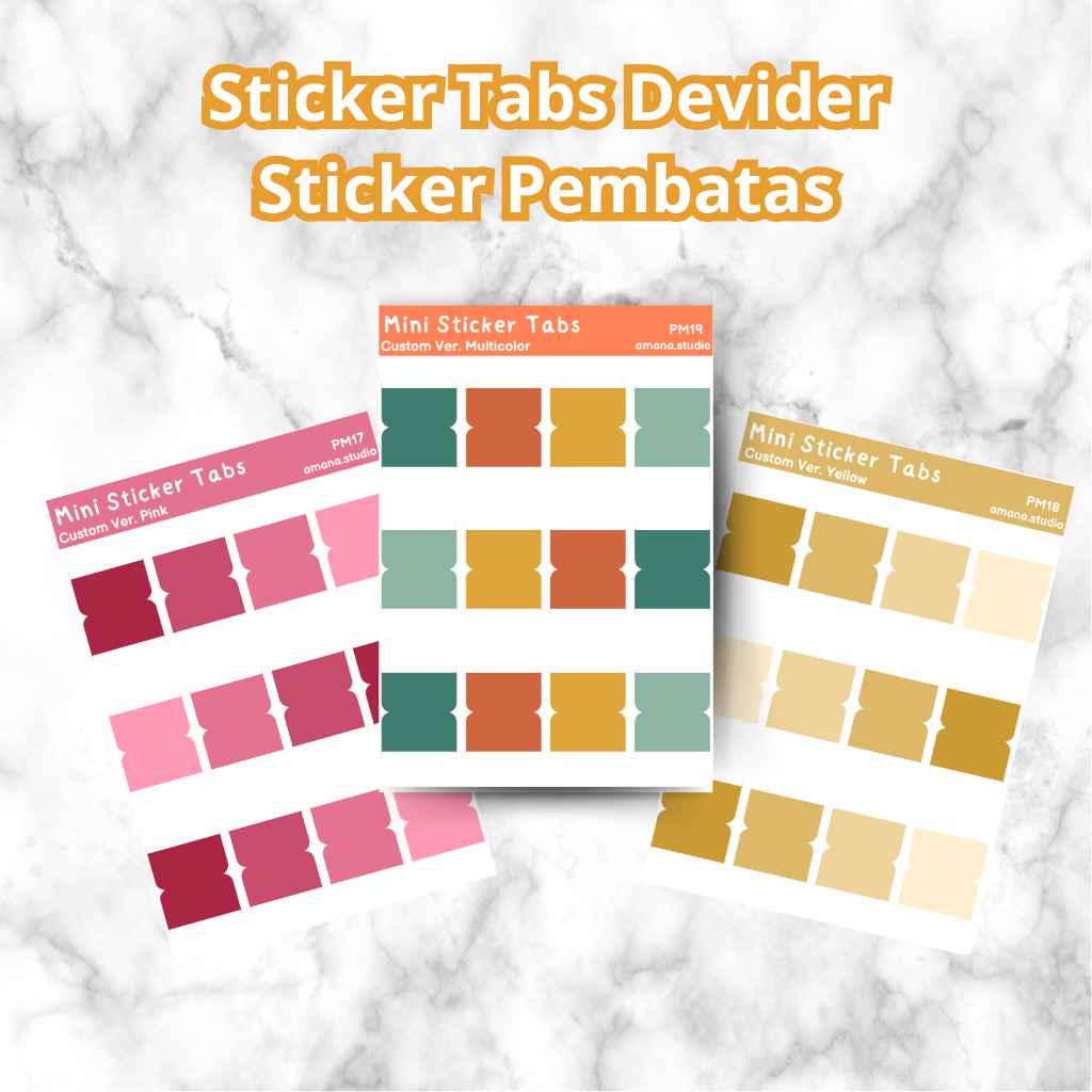 

Sticker Pembatas / Sticker Tab Divinder