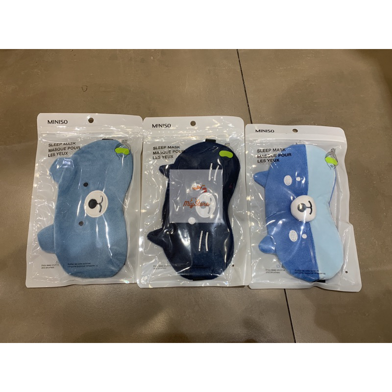MINISO Penutup Mata Untuk Tidur Terdapat Gel Dingin Motif Hewan Lucu / Eye Mask