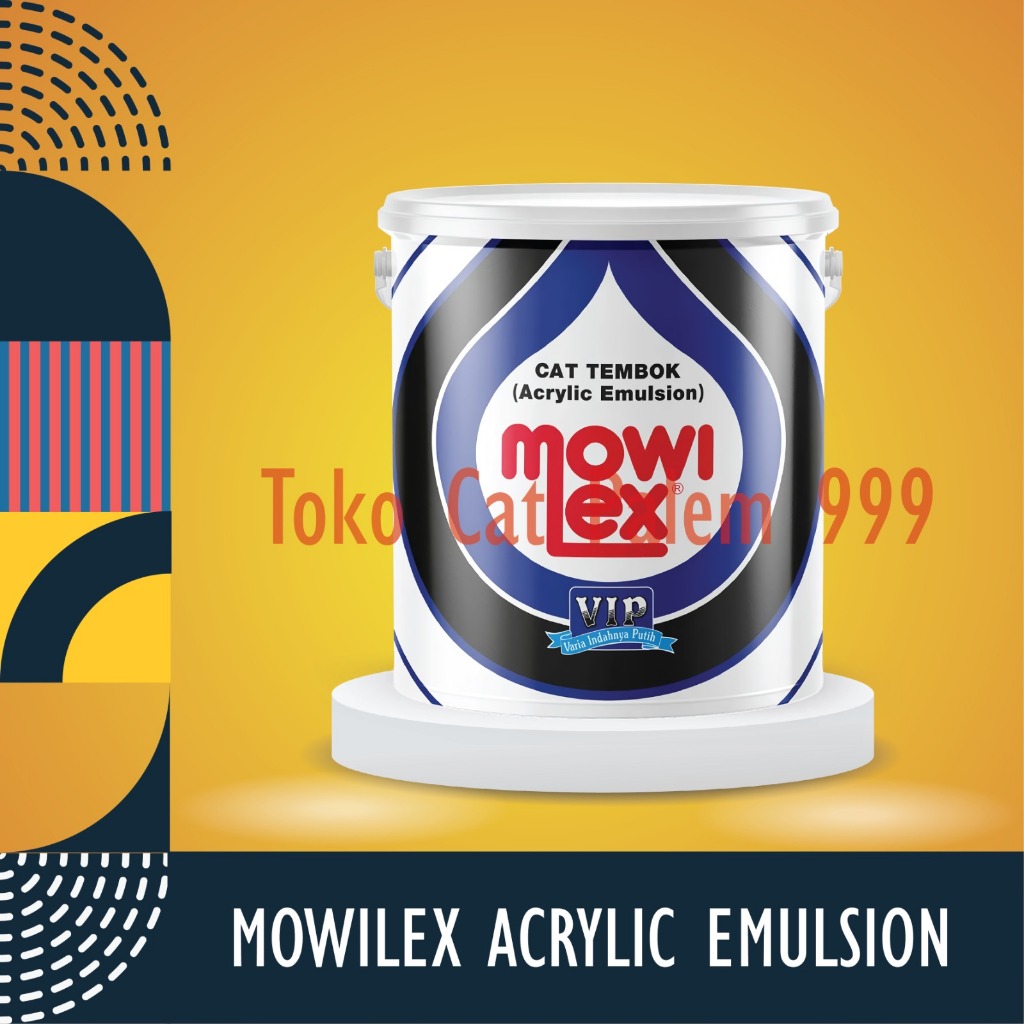 CAT TEMBOK INTERIOR MOWILEX EMULSION VIP E 1000 2,5 LITER /GALON