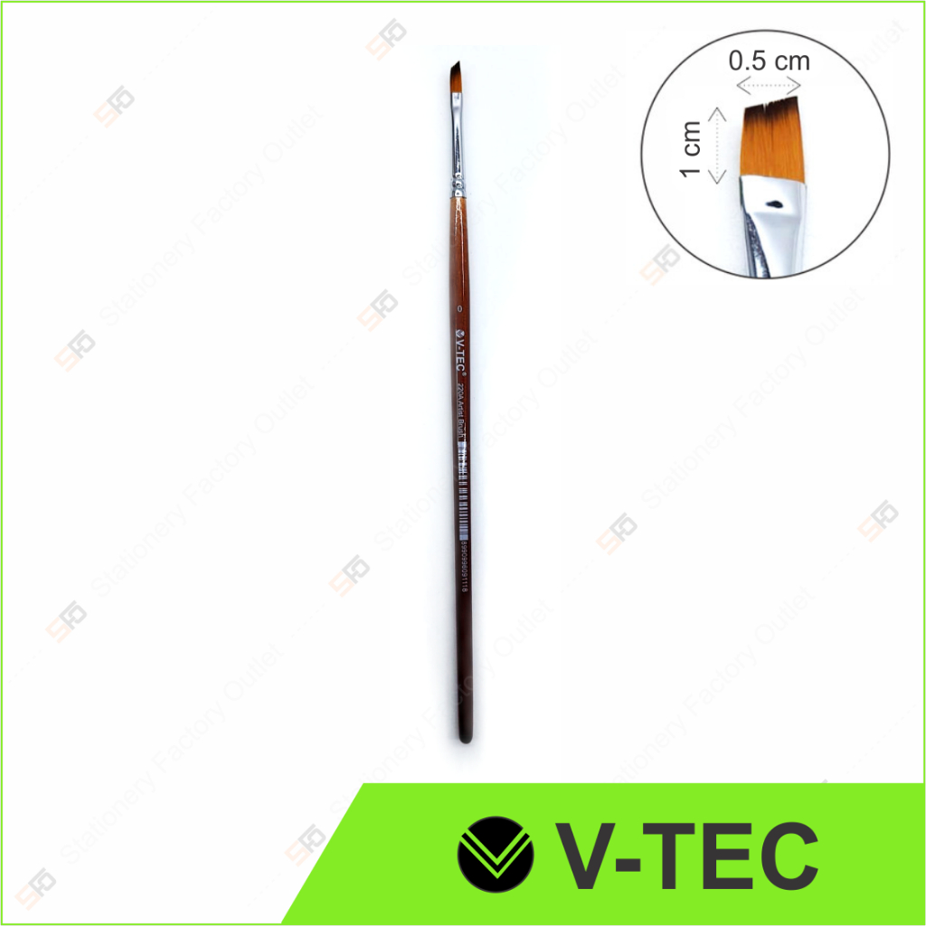 

Kuas Lukis Angular V-Tec 220A Satuan - Agular Paint Brush No. 0