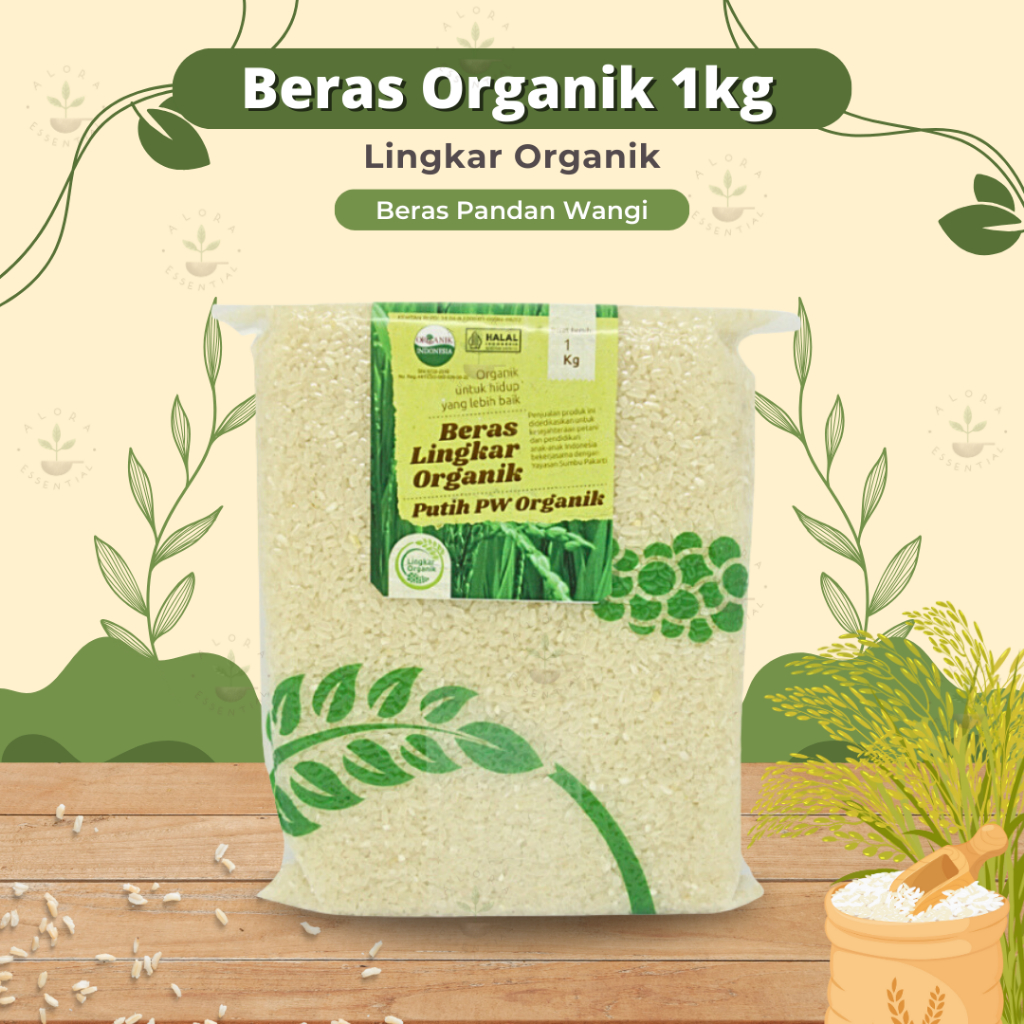 

Lingkar Organik Beras Pandan Wangi Putih 1 kg - Beras Pandan Wangi