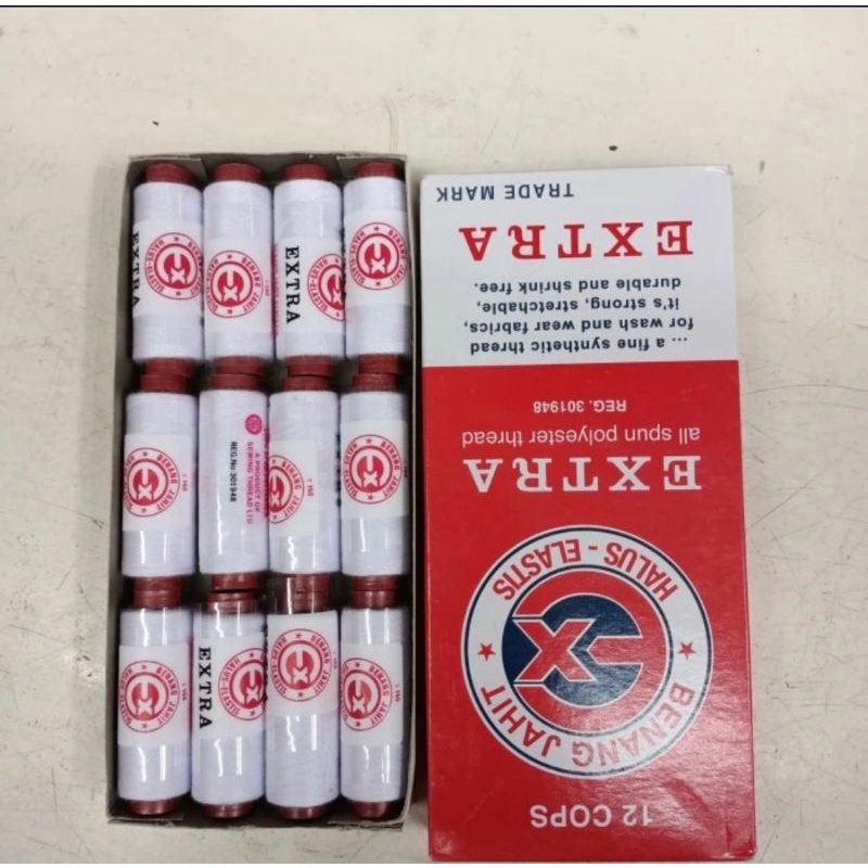 Benang jahit extra satuan 1 pcs