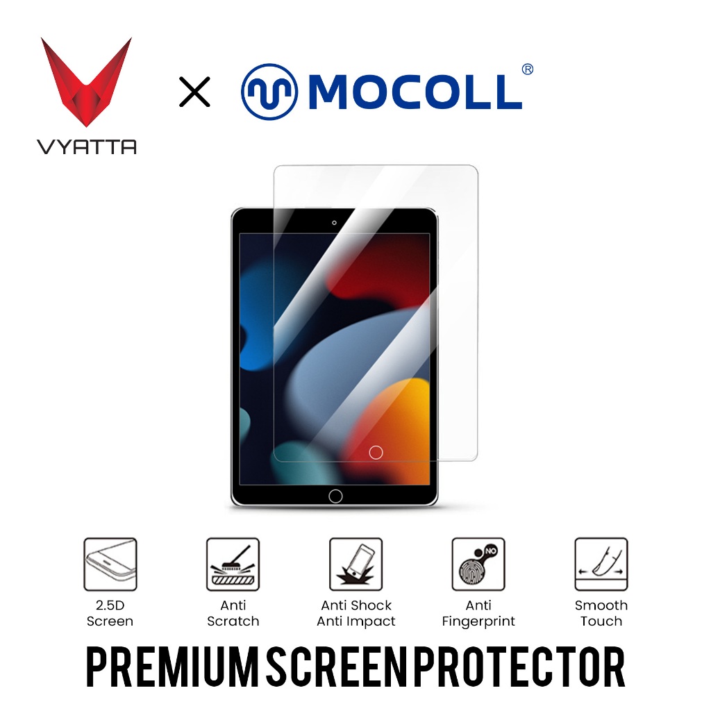 MOCOLL PREMIUM ULTRA CLEAR 10.2&quot; SCREEN PROTECTOR IPAD GEN 8 9