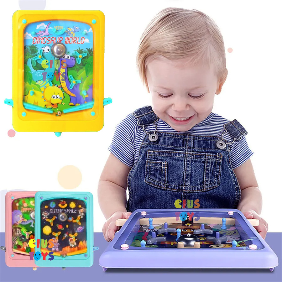 Mainan Anak Pinball Lonceng - Pinball Board Game - Puzzle Pinball Lonceng