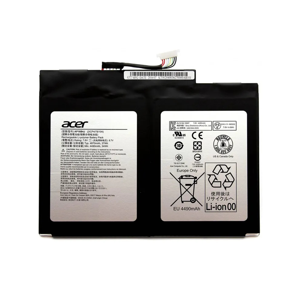 ORIGINAL Baterai Acer Aspire Switch Alpha 12 SA5-271 N16P3 N17P5 AP16B4J