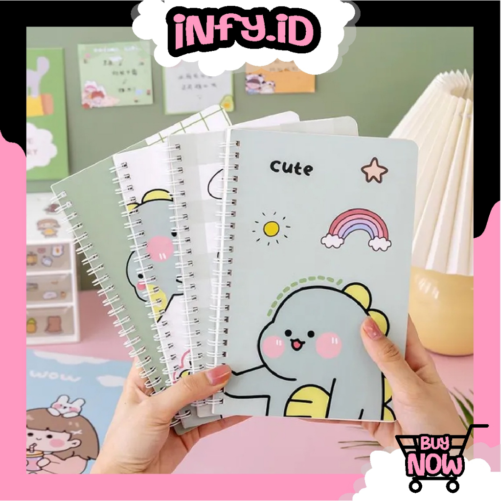 

INFY - Buku Catatan Harian Untuk Anak Perempuan / Buku Kecil Kartun / Mini Notebook Ring Motif / Buku Tulis Kecil Lucu S105