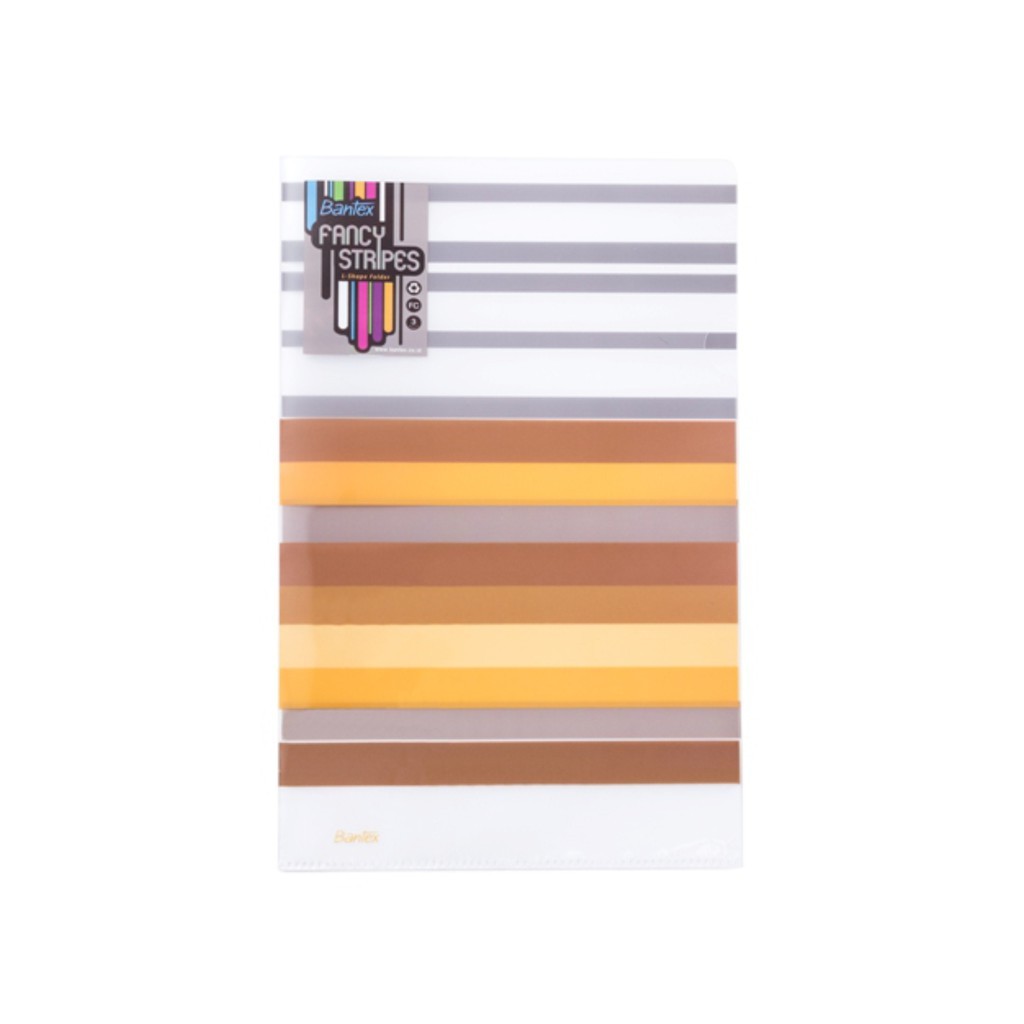 

Bantex Fancy Stripe Display Book (30 Pocket) Folio Yellow