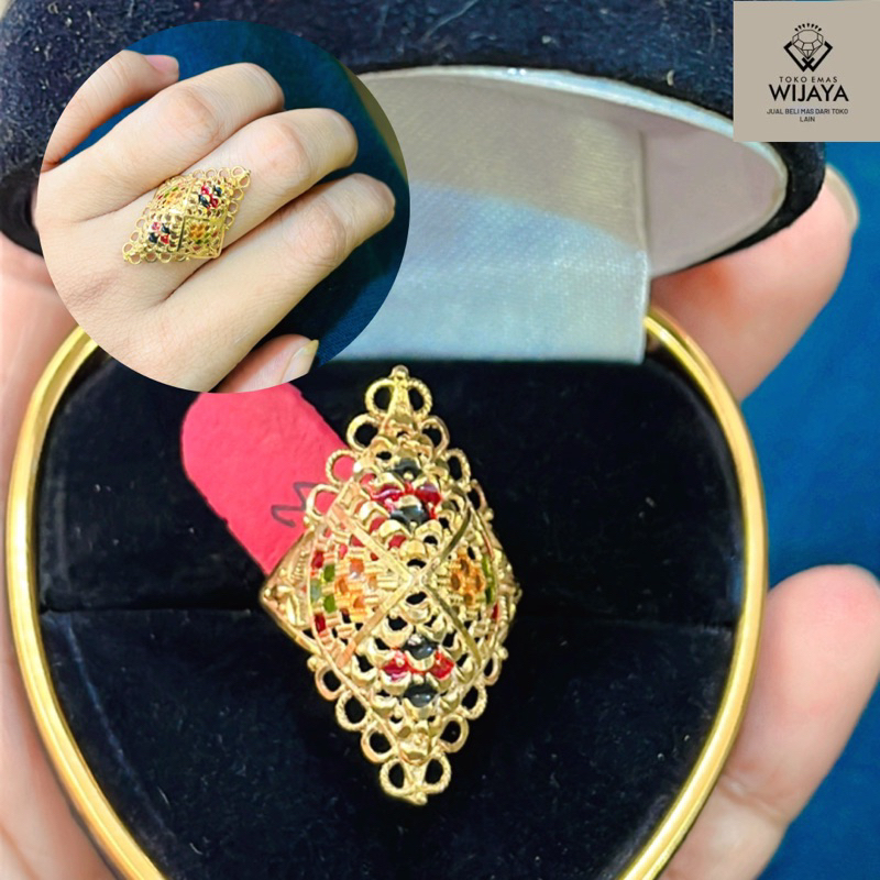 cincin model Dubai emas 700 emas asli