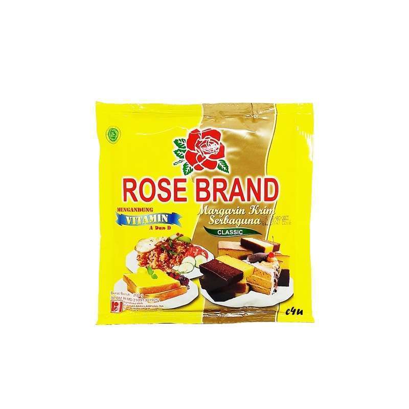 

Rose brand margarin serbaguna 200g / margarin serbaguna rose brand 200g / mentega rose brand 200g / rose brand mentega 200g