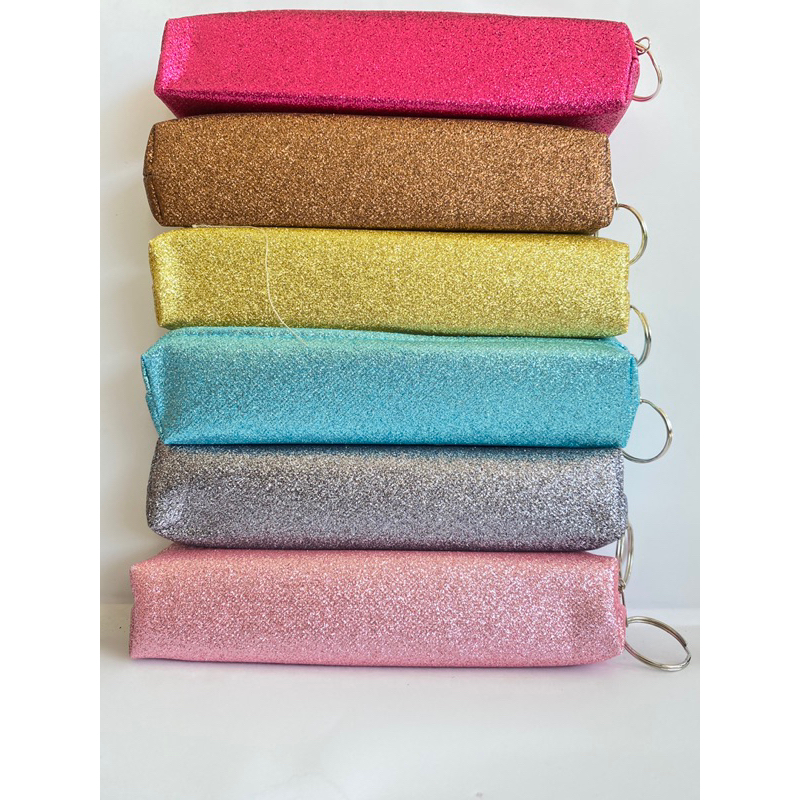 

tempat pensil tabung glitter