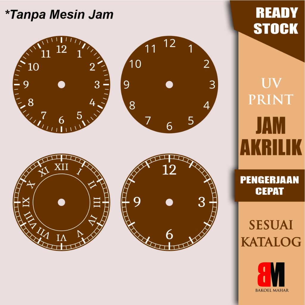 JAM AKRILIK WARNA CUSTOM WARNA
