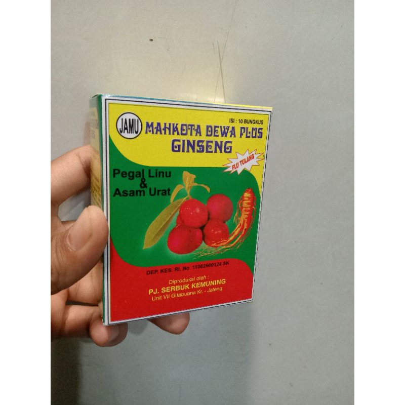 Mahkota Dewa Plus Gingseng Serbuk Original