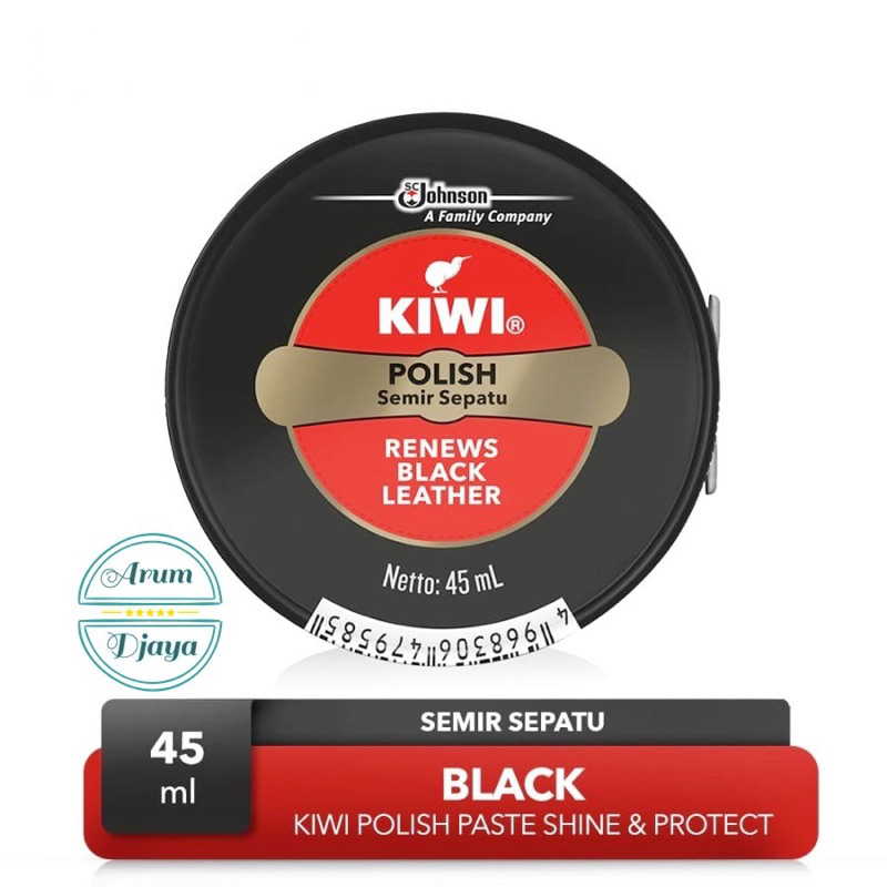 Semir sepatu kiwi padat HITAM & COKLAT