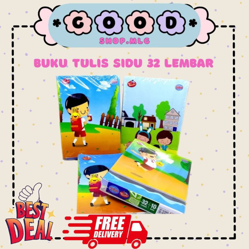 

[PACK] Buku Tulis SIDU 32 Lembar 10pcs murah