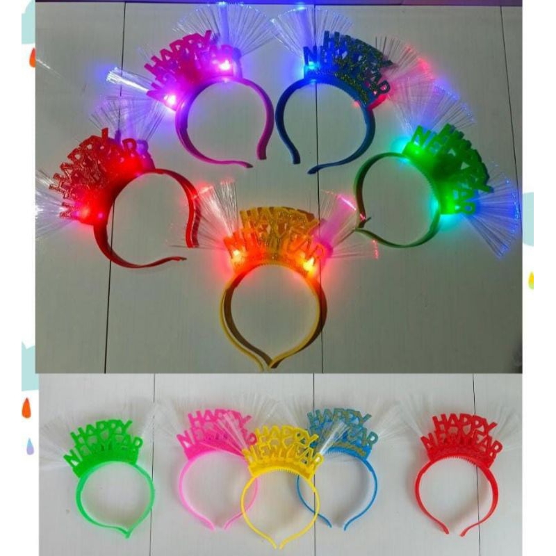 bando LED 2024 happy new year bisa nyala ada lampunya