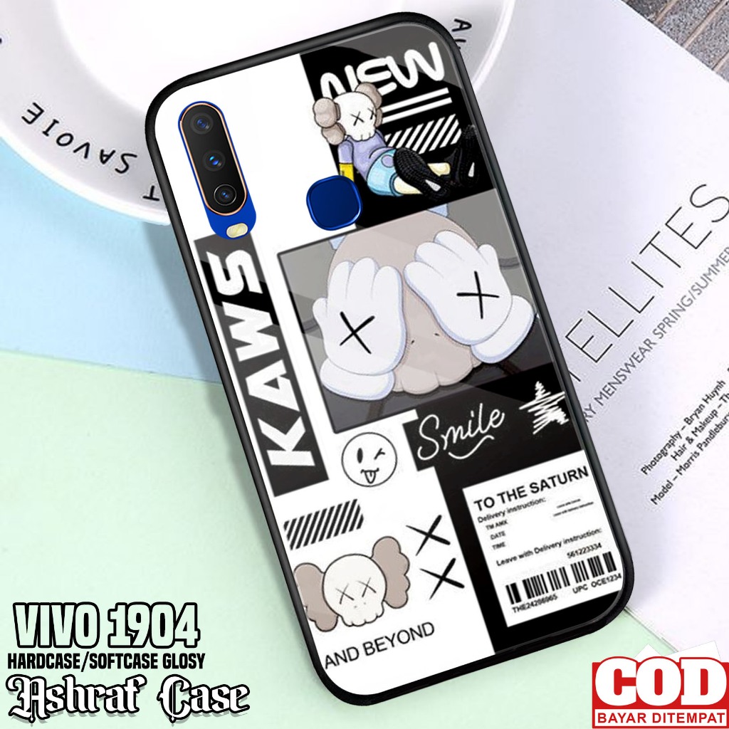Case Vivo 1904 - Casing Vivo 1904 ( AES ) Silikon Hp Vivo 1904 - Softcase Glass Kaca - Kondom Hp - K