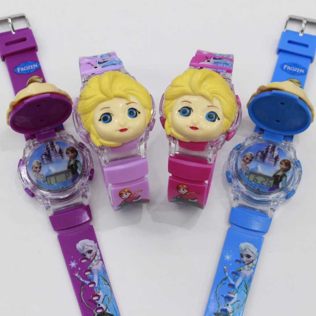 Jam Tangan Anak Karakter Digital Lampu + Musik