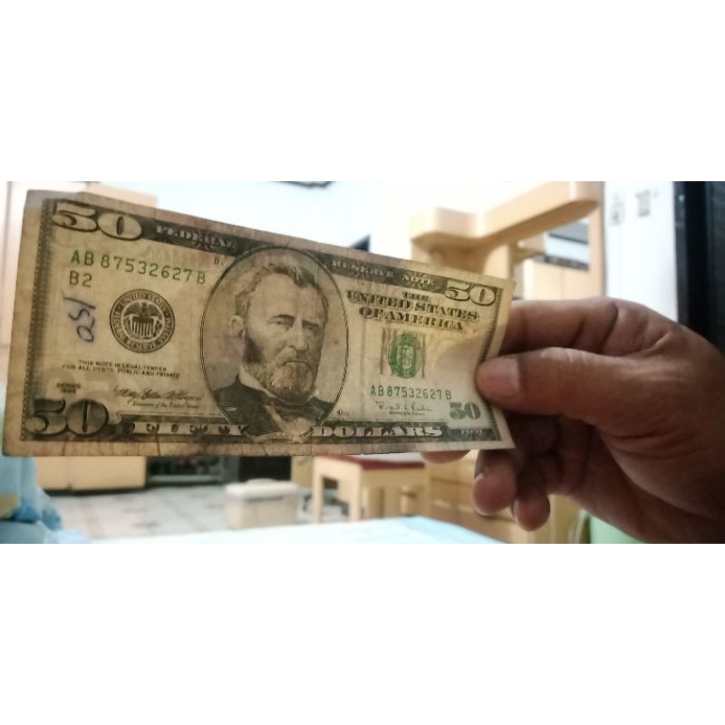 Uang 50 Dollar Amerika Lama Series 1996
