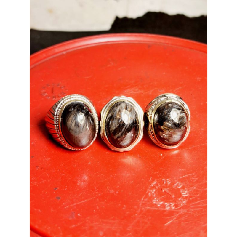 batu akik bulu macan sera glass