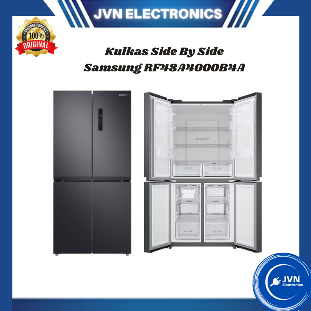 Kulkas Side By Side Samsung RF48A4000B4A-RF48