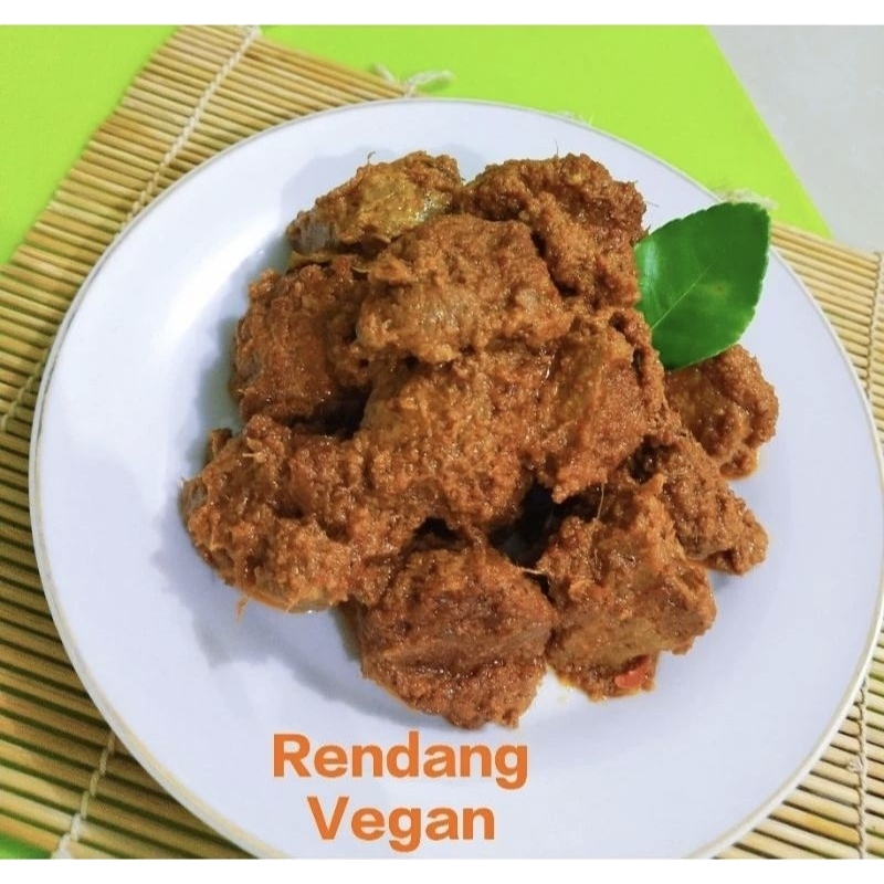 

Rendang Daging Vegan Vegetarian Non MSG Non Pengawet Non Bawang Halal Non Daging Non Telur