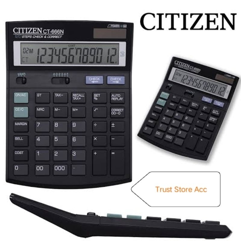 

Kalkulator 12 Digit Citizen CT 666 N