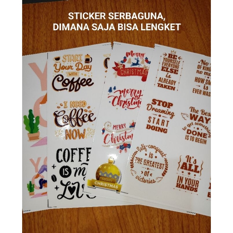 

Sticker label timbul serbaguna
