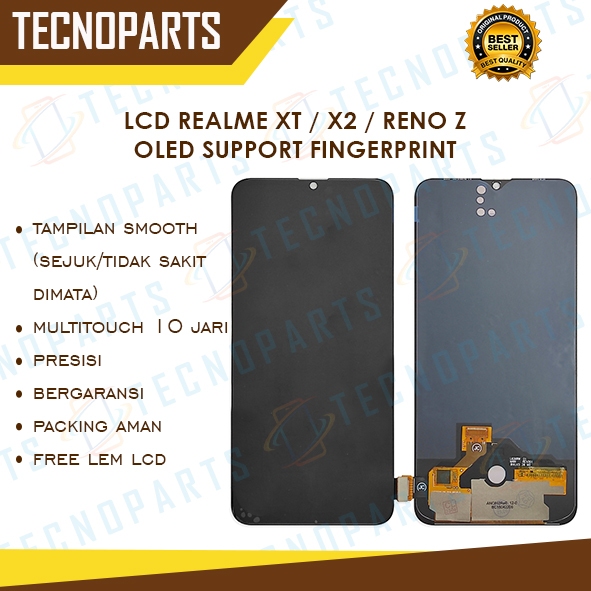 GROSIR LCD REALME XT OLED SUPPORT FINGERPRINT ORIGINAL 100% FULLSET TOUCHCREEN