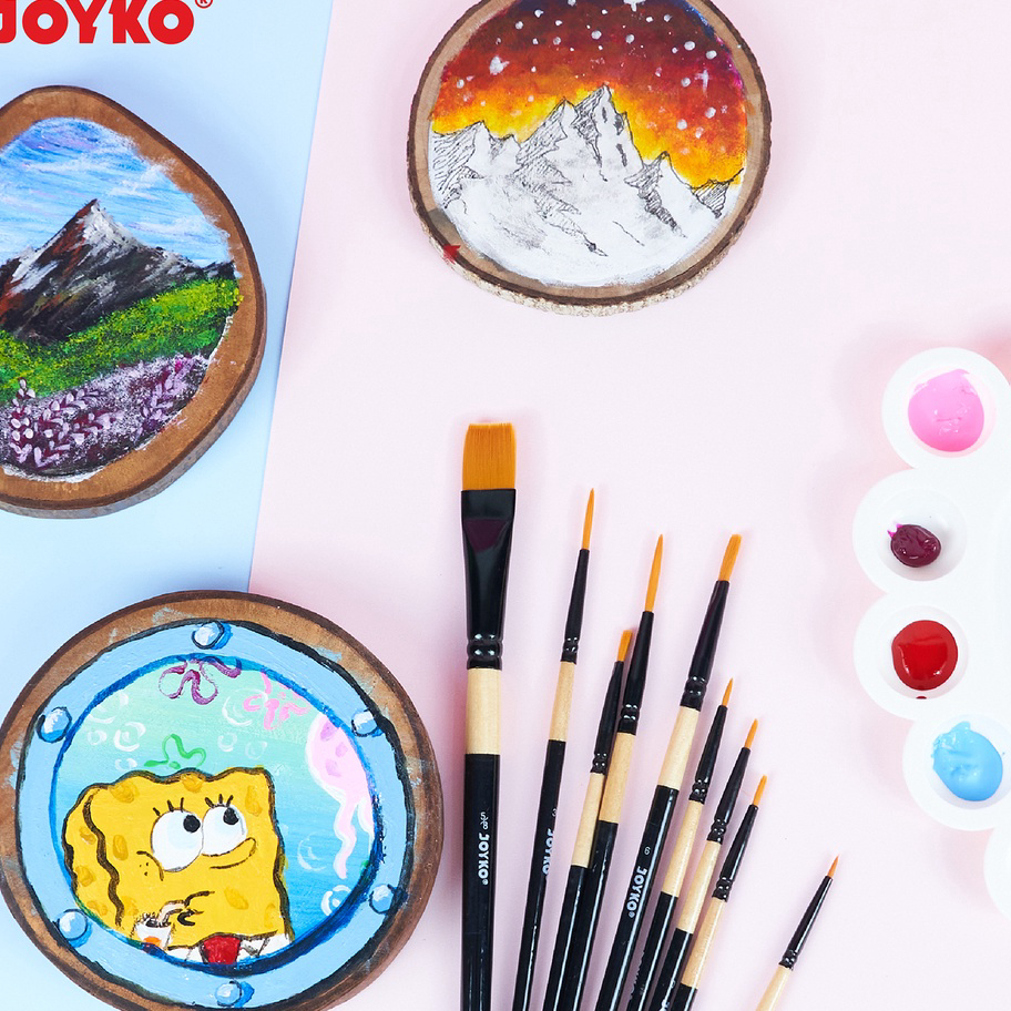 

➧➣✩✸ Brush Kuas Cat Air Cat Minyak Lukis Acrylic Joyko BR-9 Best Seller
