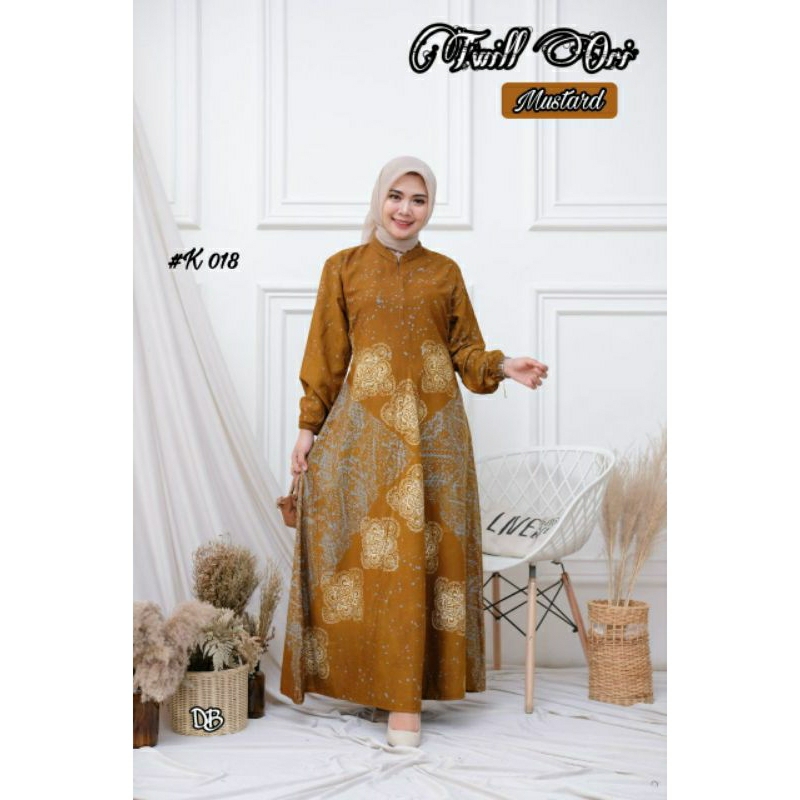 Gamis twill original klok A cap malaman