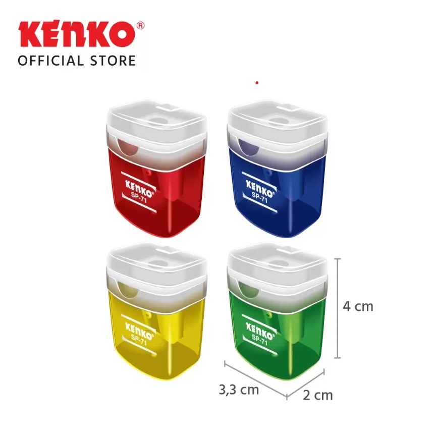 

Rautan KENKO SP-71 | Sharpener Kenko SP-71 | Ongotan KENKO SP-71 | Serutan Tangan KENKO SP-71 (1 Doz 12pcs)