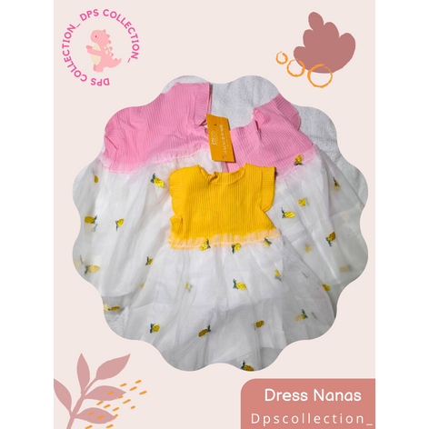 Dress Nanas - Dress Anak Perempuan - Pakaian Anak Perempuan - Dress Anak - Baju Anak