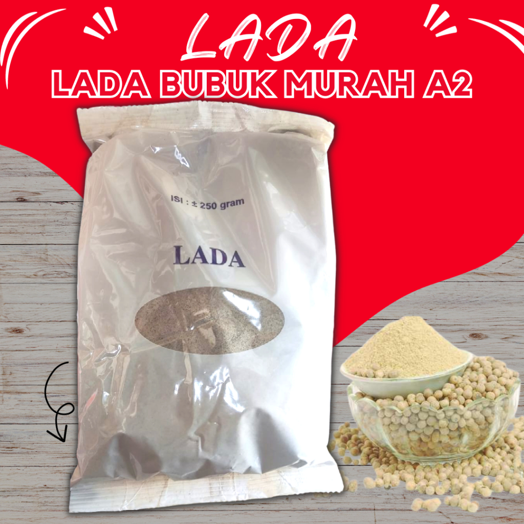 

Lada Bubuk Murah Kwalitas Ekonomis Bagus 250gram - A2 - merica bubuk bumbu tabur bakso, sop, dll