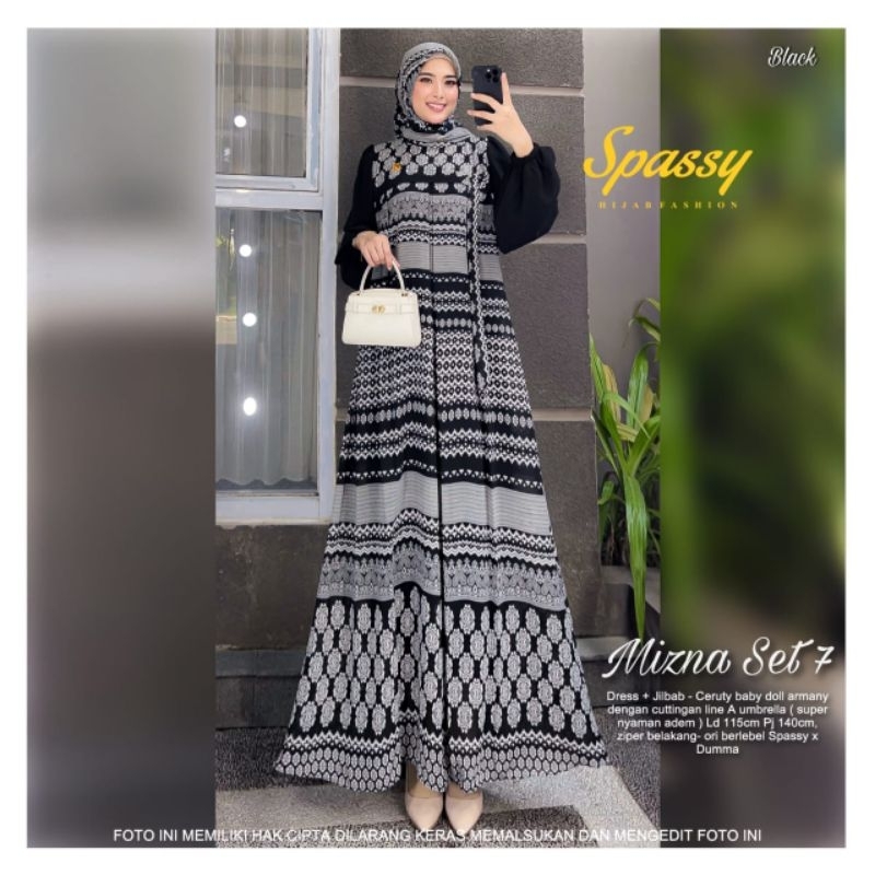 MIZNA #6 #7 DRESS SPASSY HIJAB