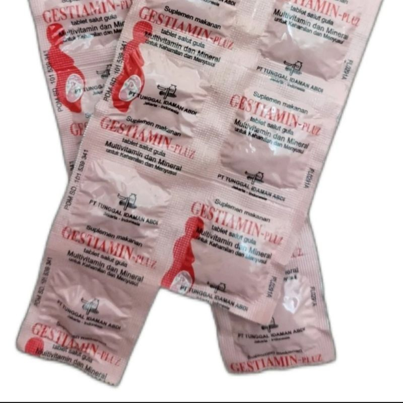 Per Strip GESTIAMIN-PLUZ suplemen dan Vitamin ibu hamil